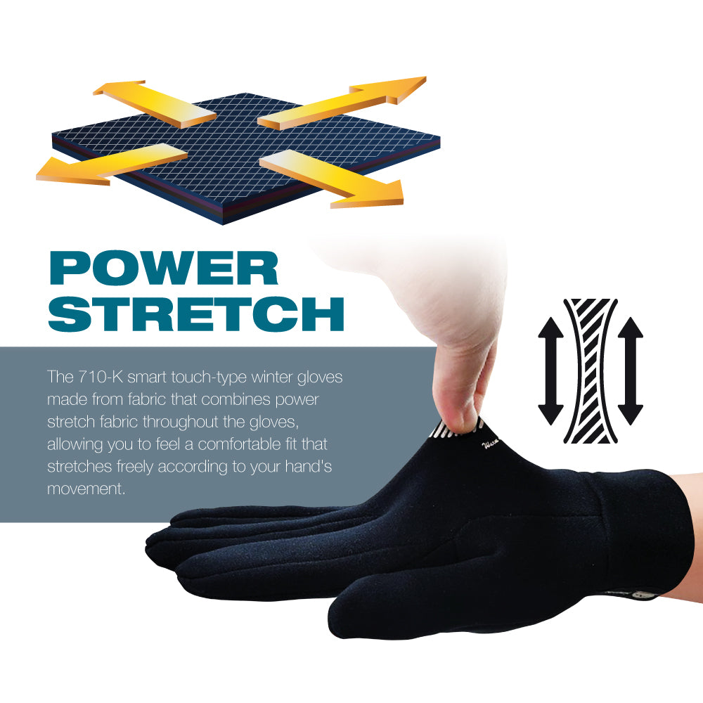 KameLo Unisex Thermal Lined Touchscreen Winter Safety Gloves 710-K