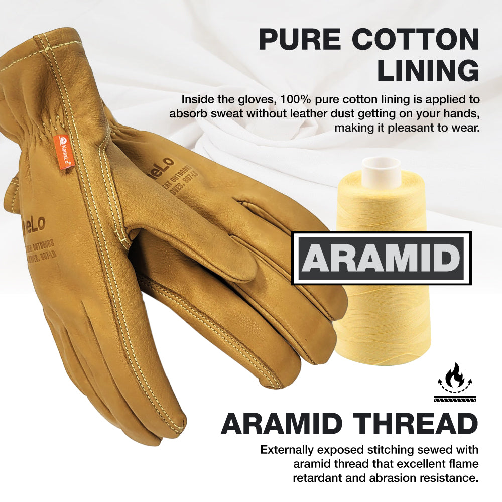 KameLo Premium Leather Outdoor Gloves KC Certified | 807-LB